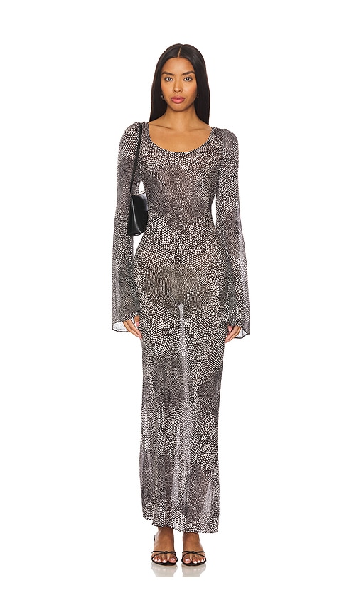 Shop Stone Cold Fox X Revolve Sharpe Gown In Snake Print