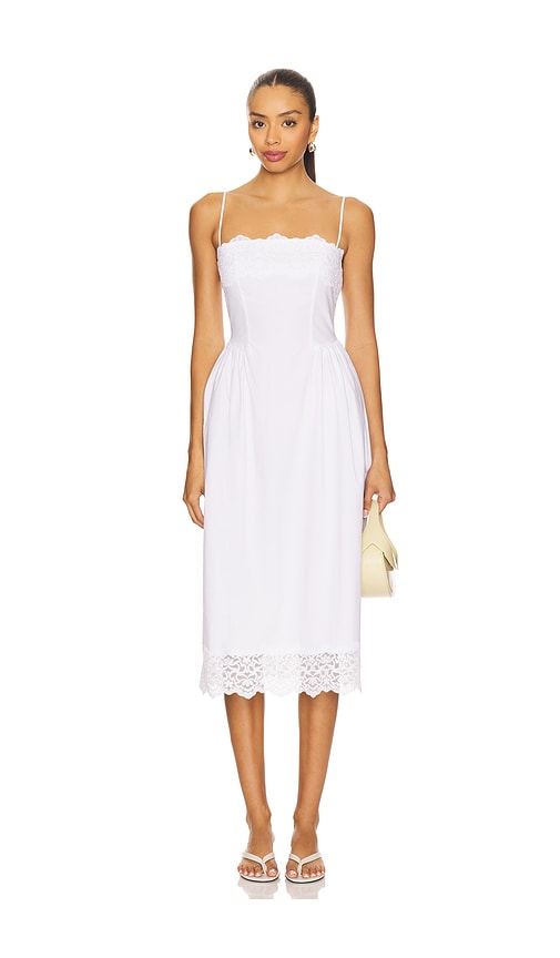 x REVOLVE Maxine Midi Dress in White. - size XS (also in L, S, XL)
