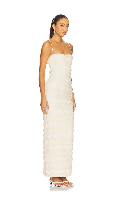 Stone Cold Fox X Revolve Faye Smocked Maxi Dress In White