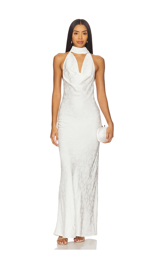 Stone Cold Fox X Revolve Amelia Gown In White