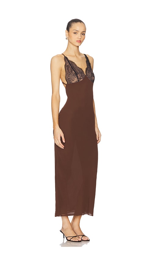 Stone Cold Fox X Revolve Remi Slip Dress In Brown
