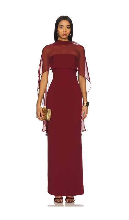 Stone Cold Fox X Revolve Bryce Gown In Burgundy