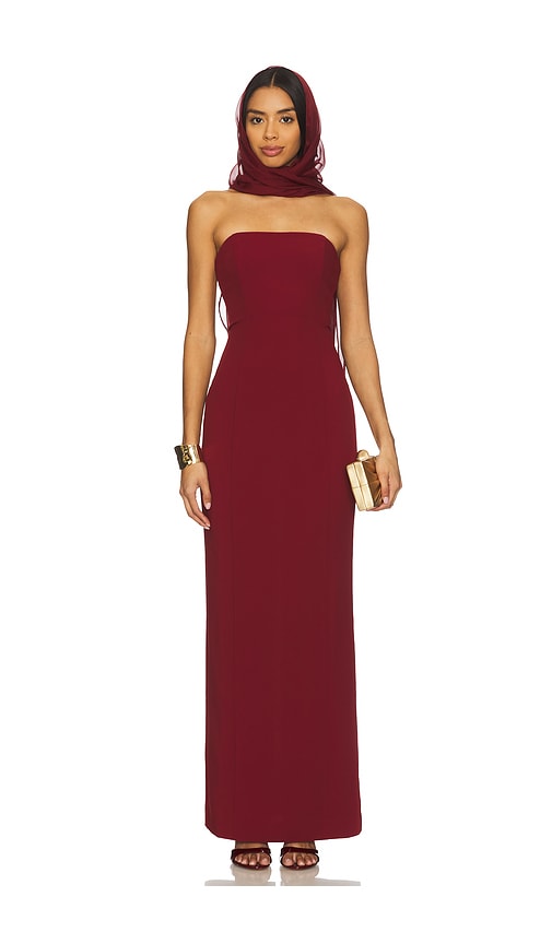 Stone Cold Fox X Revolve Bryce Gown In Burgundy
