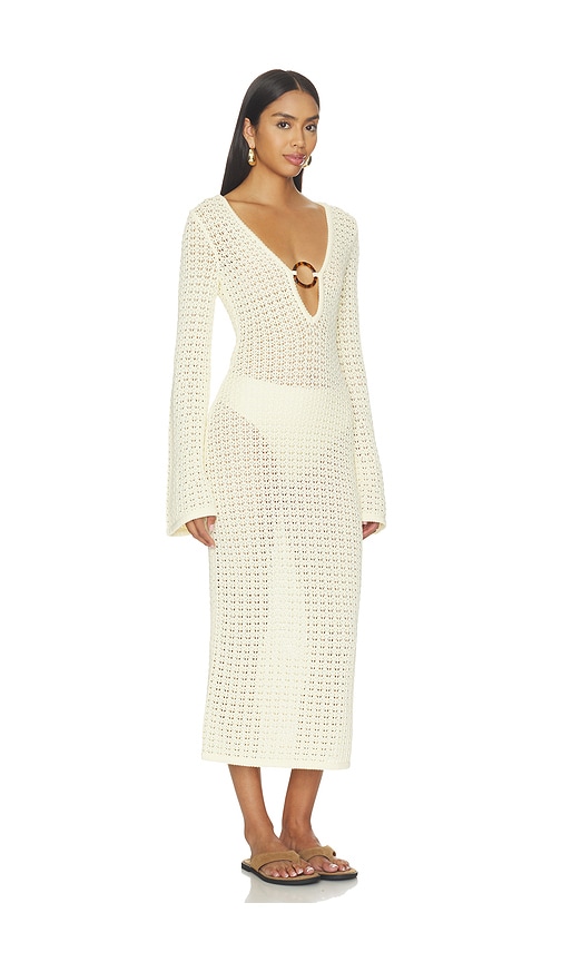 Stone Cold Fox x REVOLVE Averi Pointelle Midi Dress | Thumbnail 2