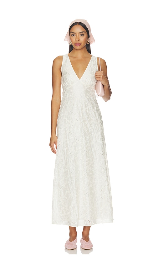 Stone Cold Fox X Revolve Leah Voile Maxi Dress In White