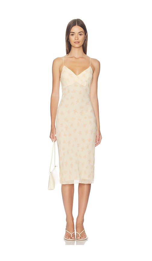 Stone Cold Fox X Revolve Melody 90s Slip Dress In Neutral