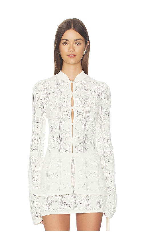 Stone Cold Fox X Revolve Adari Pointelle Cardigan In Multi