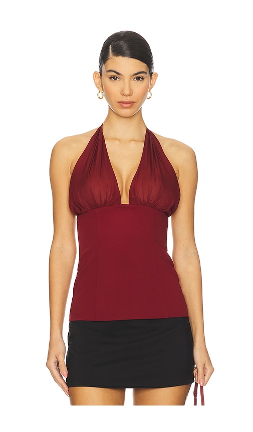 Stone Cold Fox X Revolve Bryce Top In Burgundy