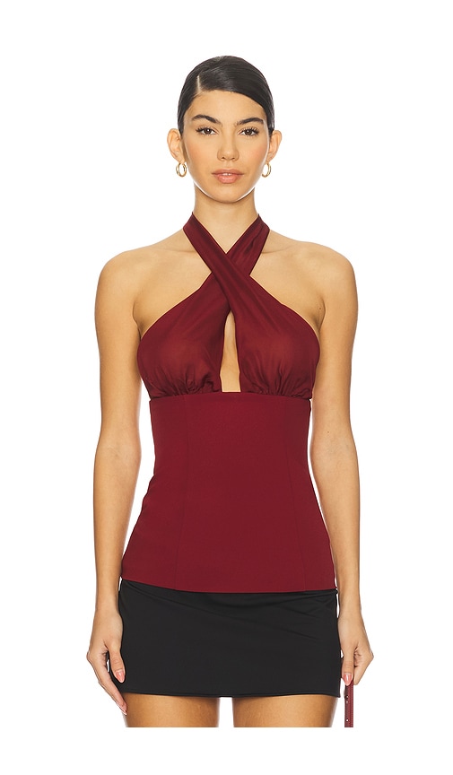 Stone Cold Fox X Revolve Bryce Top In Burgundy