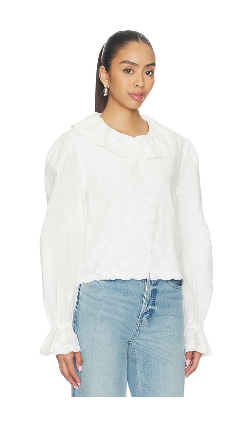  Stone Cold Fox Oberteil Abigail In White. Größe Xs. Also In Xxs, S, M, L, Xl. 