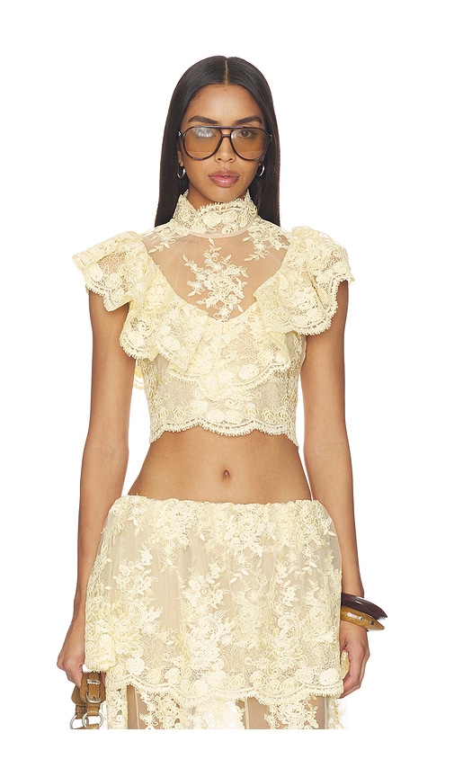 Stone Cold Fox x REVOLVE Celia Top in Vintage Ivory