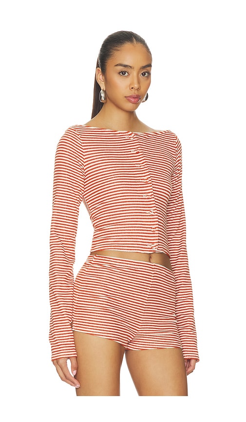  Stone Cold Fox X Revolve Isabel Terry Cardigan En Color Naranja Talla L  (también En M, S, Xl, Xs, Xxs). 