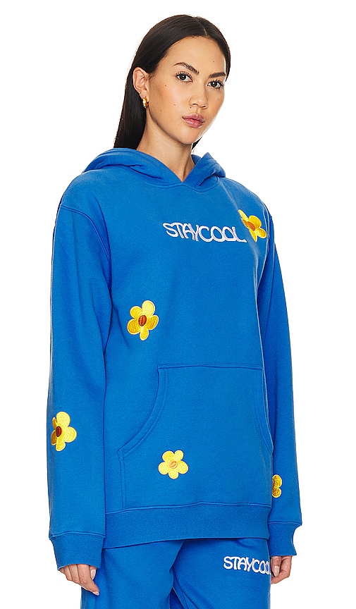 Shop Stay Cool Sunflower Hoodie In Blue