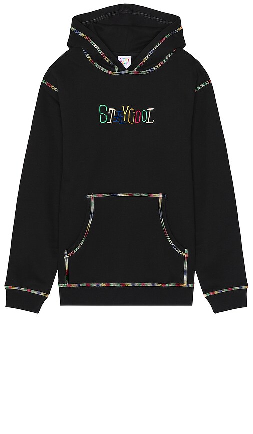 ★24SS 大人気★STAYCOOL Tribal Chainstitch Hoodie Stay Cool Tribal Chainstitch Hoodie in Black | REVOLVE