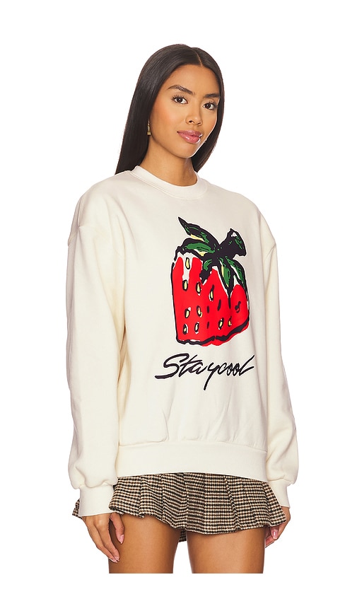 Shop Stay Cool Scratch N Sniff Strawberry Sweatshirt In Cream