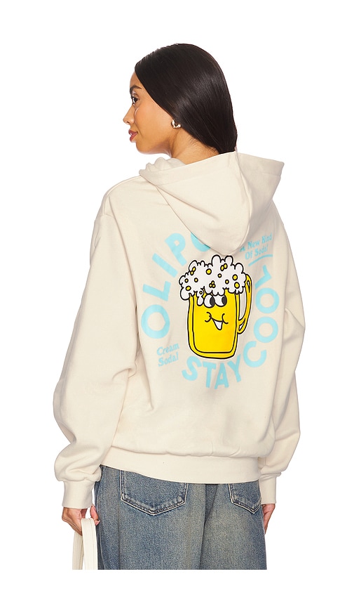 x OLIPOP Cream Soda Hoodie in Cream. - size S (also in L, M, XL/1X)