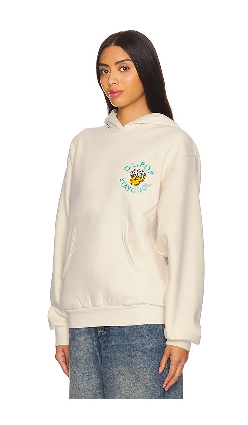  Stay Cool Hoodie In Cream. Größe S. Also In M. 