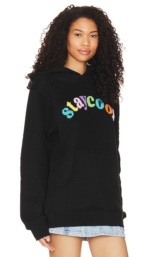 Shop Stay Cool Rainbow Arch Hoodie In Black