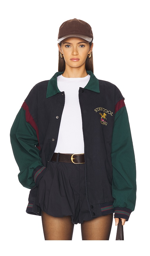Stay Cool Racing Bomber Jacket In Multi