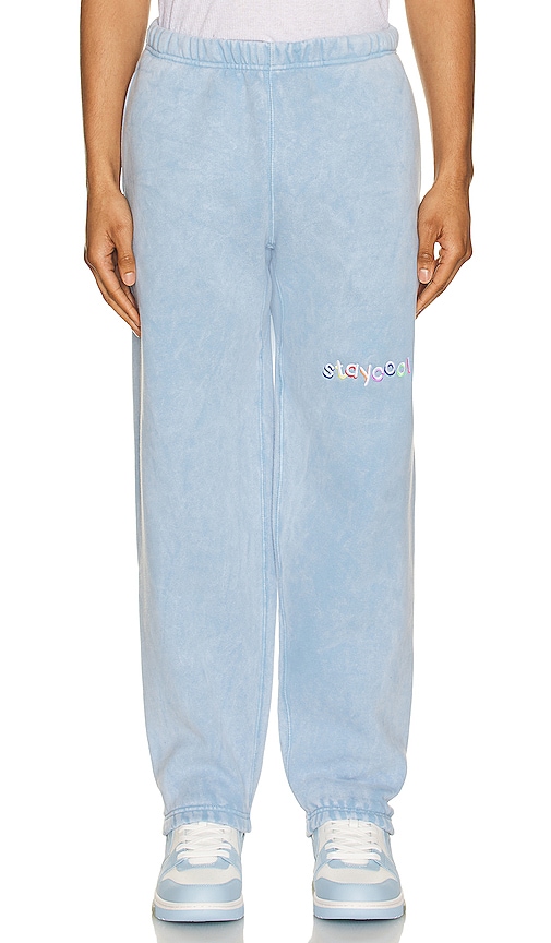 Stay Cool Classic Mineral Sweatpants In Baby Blue