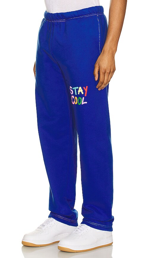 Shop Stay Cool Puff Paint Sweatpant In Royal