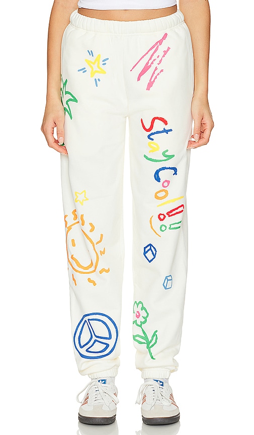 Shop Stay Cool Elementary Sweatpant In Cream