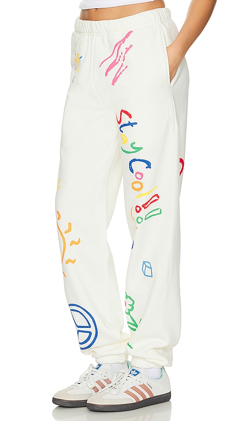 Shop Stay Cool Elementary Sweatpant In Cream