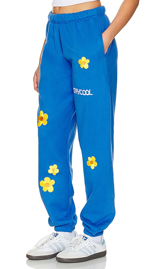 Shop Stay Cool Sunflower Sweatpant In Blue