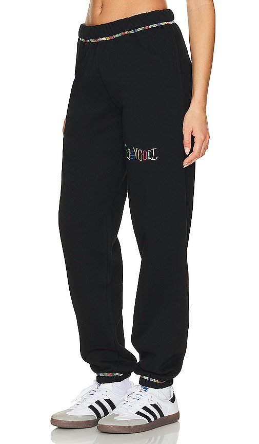 Shop Stay Cool Tribal Chainstitch Sweatpant In Black