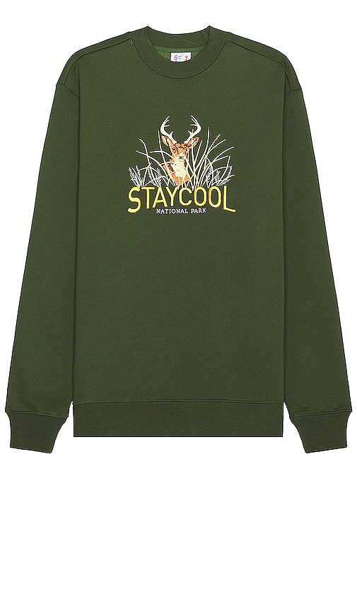 Stay Cool National Park Sweatshirt In Olive