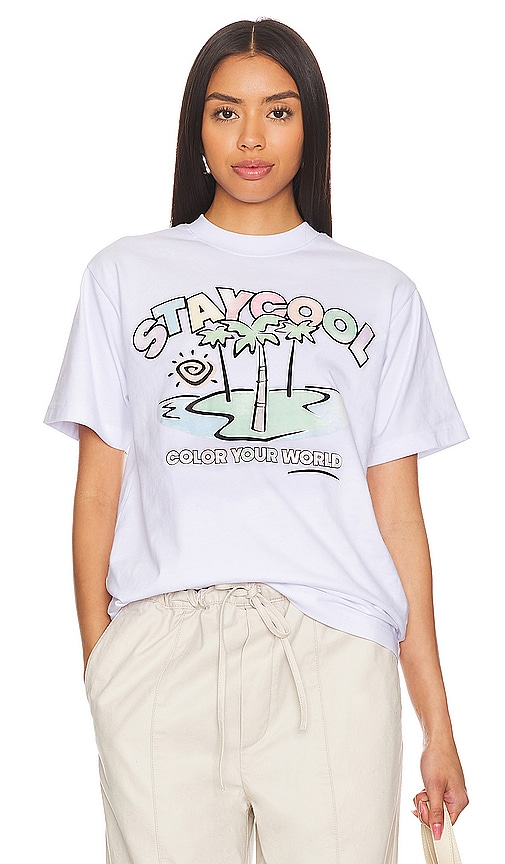 Shop Stay Cool Watercolor T-shirt In White