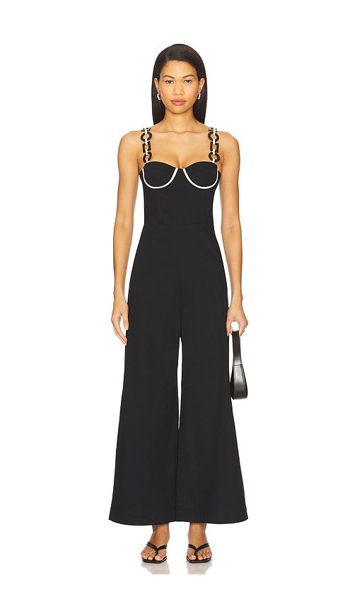 Charm Jumpsuit in Black. - size S (also in M, XS)