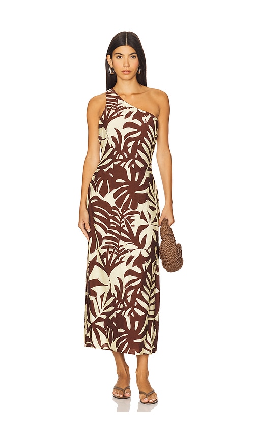 Matelo Midi Dress in Brown. - size L (also in M, S, XL, XS) - SEVEN WONDERS - Modalova