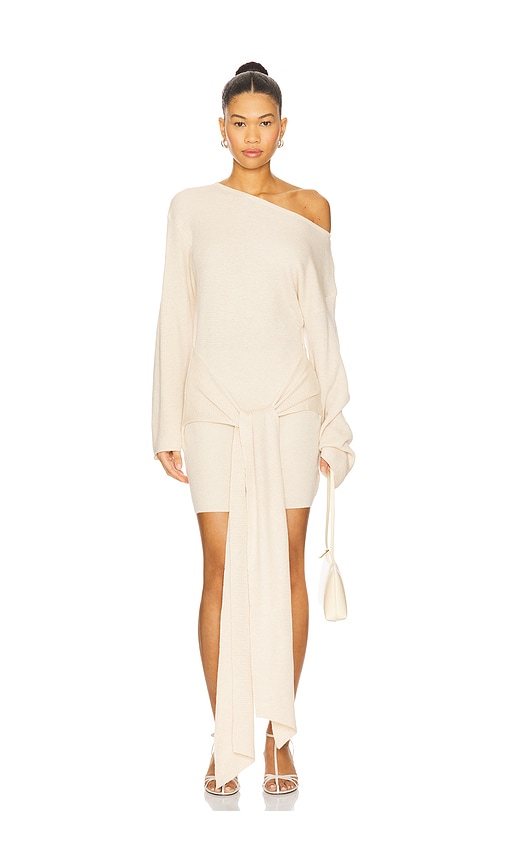 Himari Knit Mini Dress in Ivory. - size L (also in M, S, XL, XS) - SEVEN WONDERS - Modalova