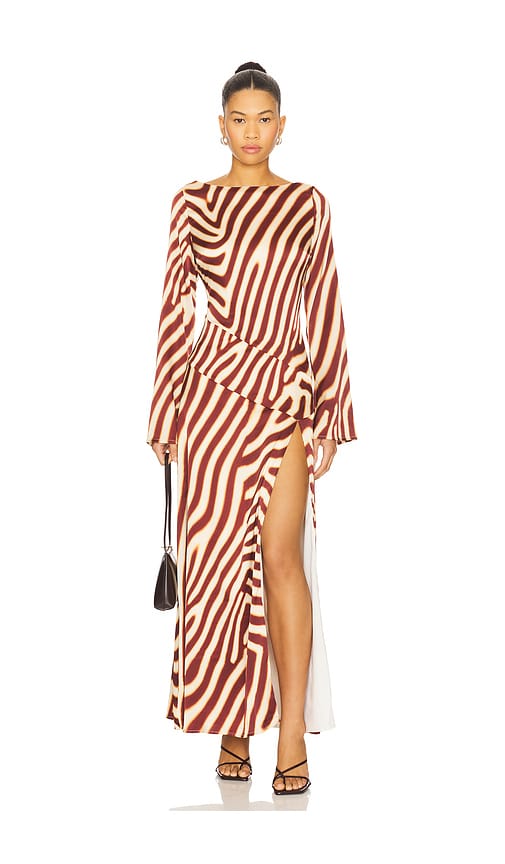 ROBE MAXI AVEC MANCHES MONTIE en . Taille L. Also en M, S, XL, XS - SEVEN WONDERS - Modalova