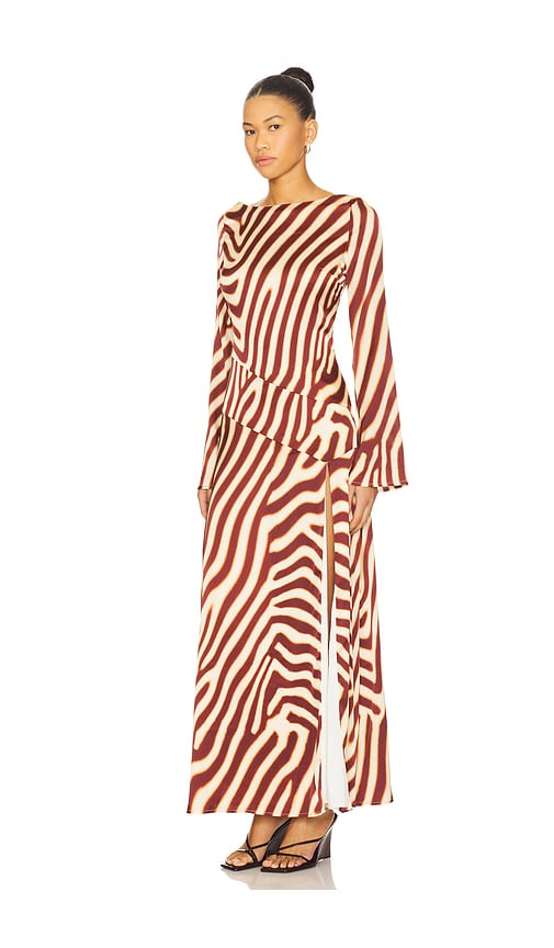  Seven Wonders Maxikleid Mit ärmeln Montie In Chocolate. Größe Xs. Also In M. 