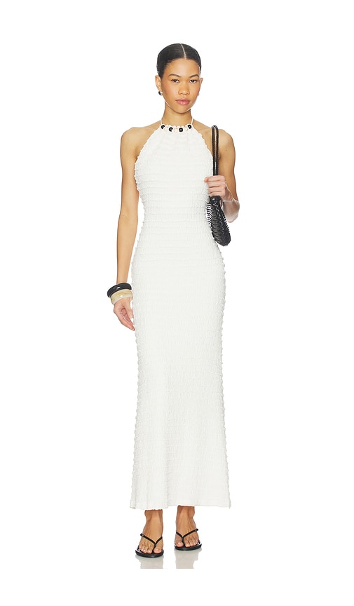 SEVEN WONDERS Adalee Ruffle Texture Maxi Dress