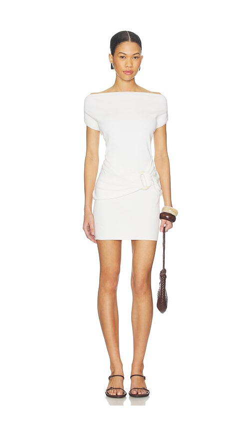 SEVEN WONDERS Kamryn Side Tie Knit Mini Dress