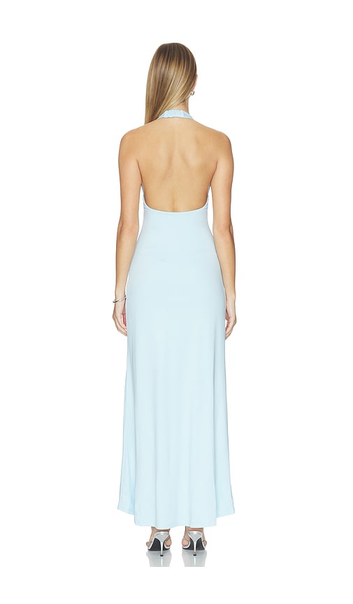 SEVEN WONDERS Kaeli Tie Front Halter Maxi Dress | Thumbnail 3