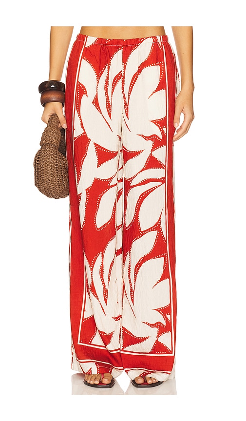 SEVEN WONDERS Arlette Palazzo Pant in Arlette Red