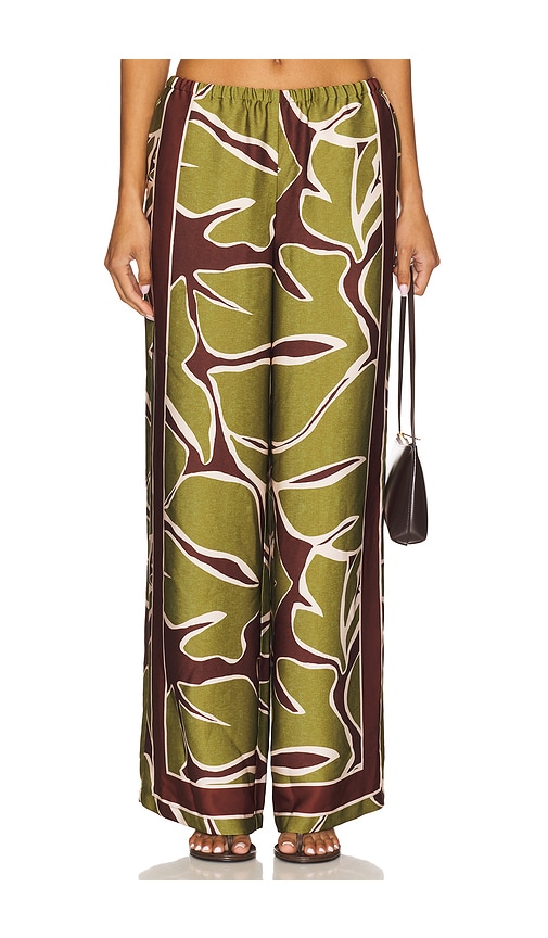 Alessandra Palazzo Pant in Green. - size L (also in M, S, XL, XS) - SEVEN WONDERS - Modalova