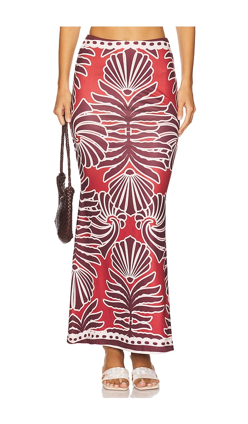Sienna Maxi Skirt in Red. - size L (also in M, S, XL, XS) - SEVEN WONDERS - Modalova
