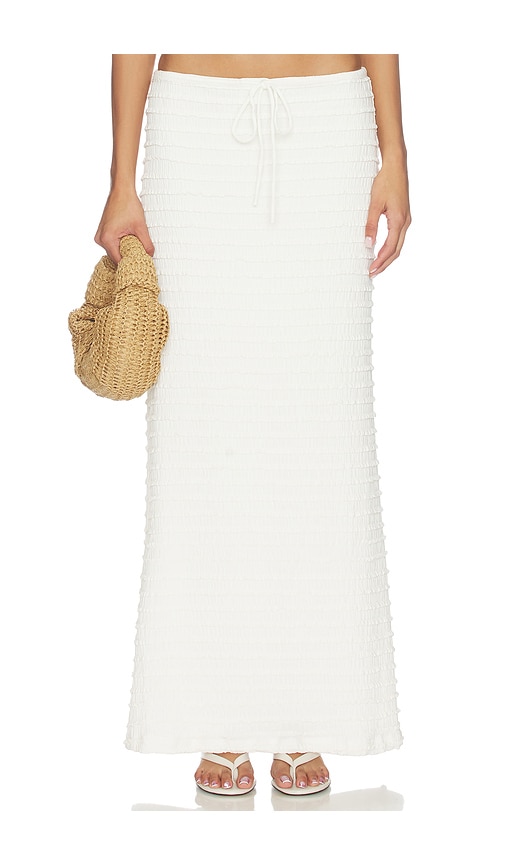 SEVEN WONDERS Adalee Ruffle Texture Maxi Skirt