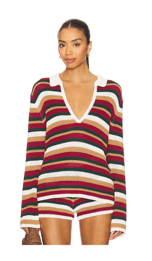 Benson Knit Top in Red. - size XS (also in L)