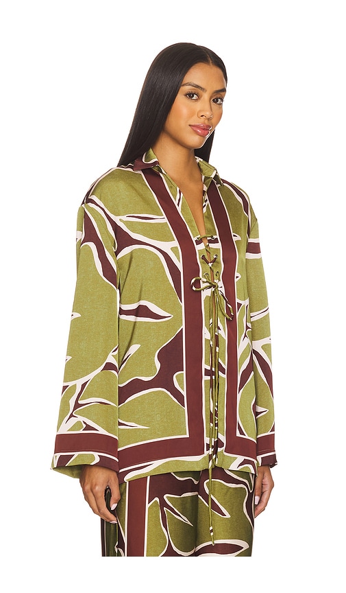 Seven Wonders Alessandra Sleeved Shirt Alessandra Green In Green