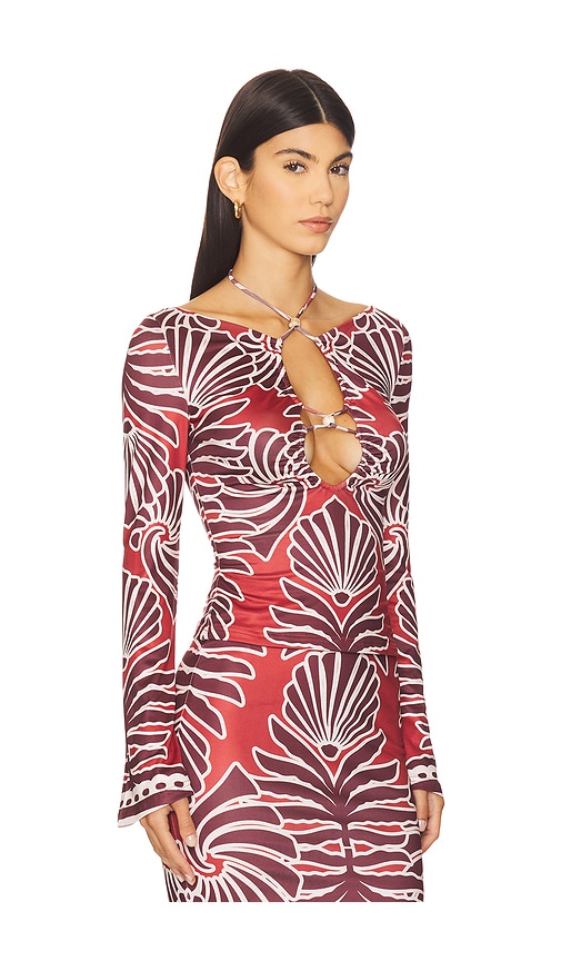 Seven Wonders Sienna Sleeved Top In Red