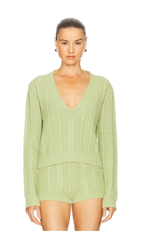 Seven Wonders Abriella Long Sleeve Top In Green