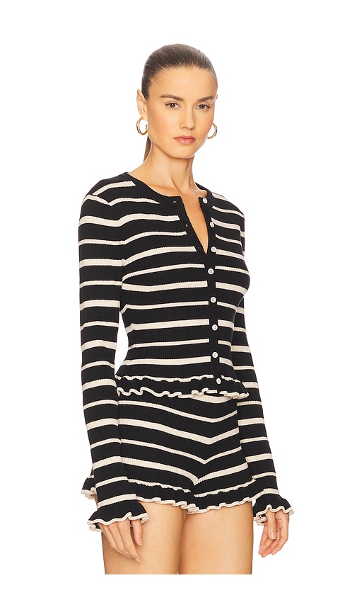 Seven Wonders Donna Long Sleeve Top In Black