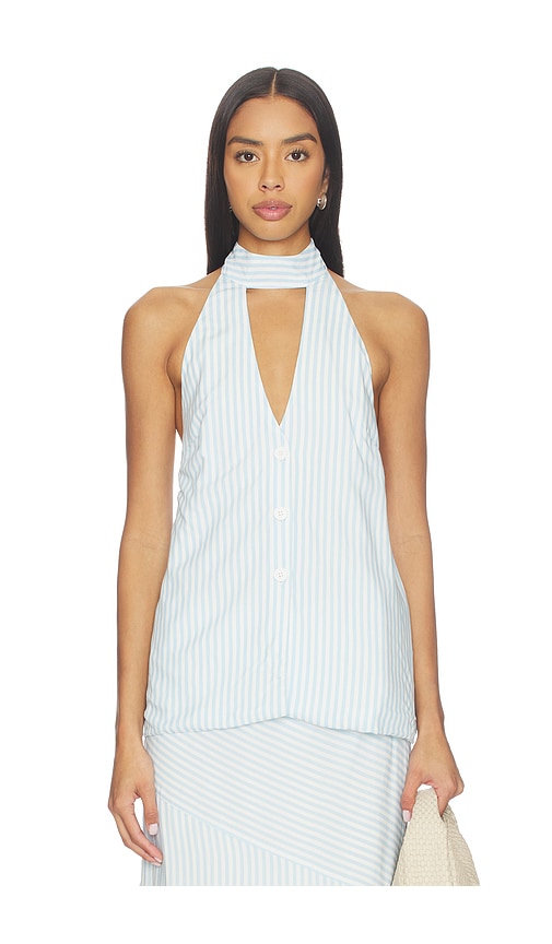 SEVEN WONDERS Dania Halter Vest Top