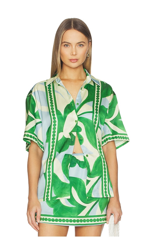 SEVEN WONDERS Alara Short Sleeve Shirt en Green Baby Blue Taille XL Also en S XS M 88 €